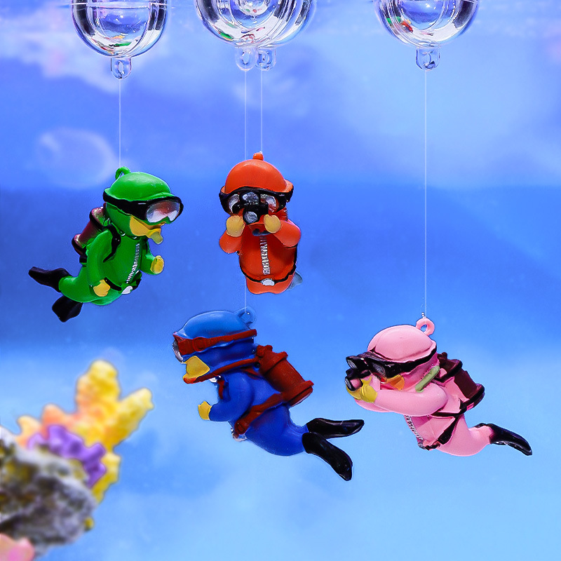 Fish Toys For Aquarium - Acquario Diver Ornamenti Decorazione Paesaggio Acquario