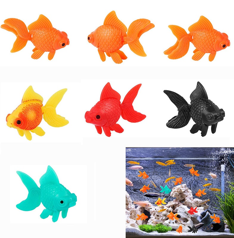 Aquarium Fish Artificial - 7 Pezzi Pesce Artificiale Ciotola per