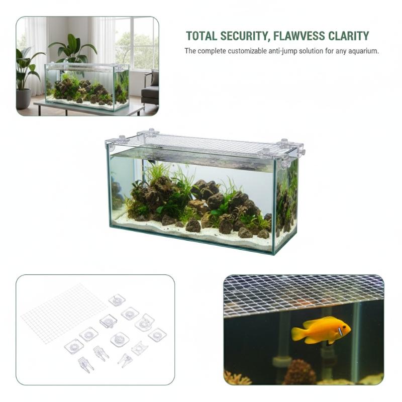 Aquarium Fish Jump Guard - 1 Pezzo Rete Anti-Salto per Acquario,