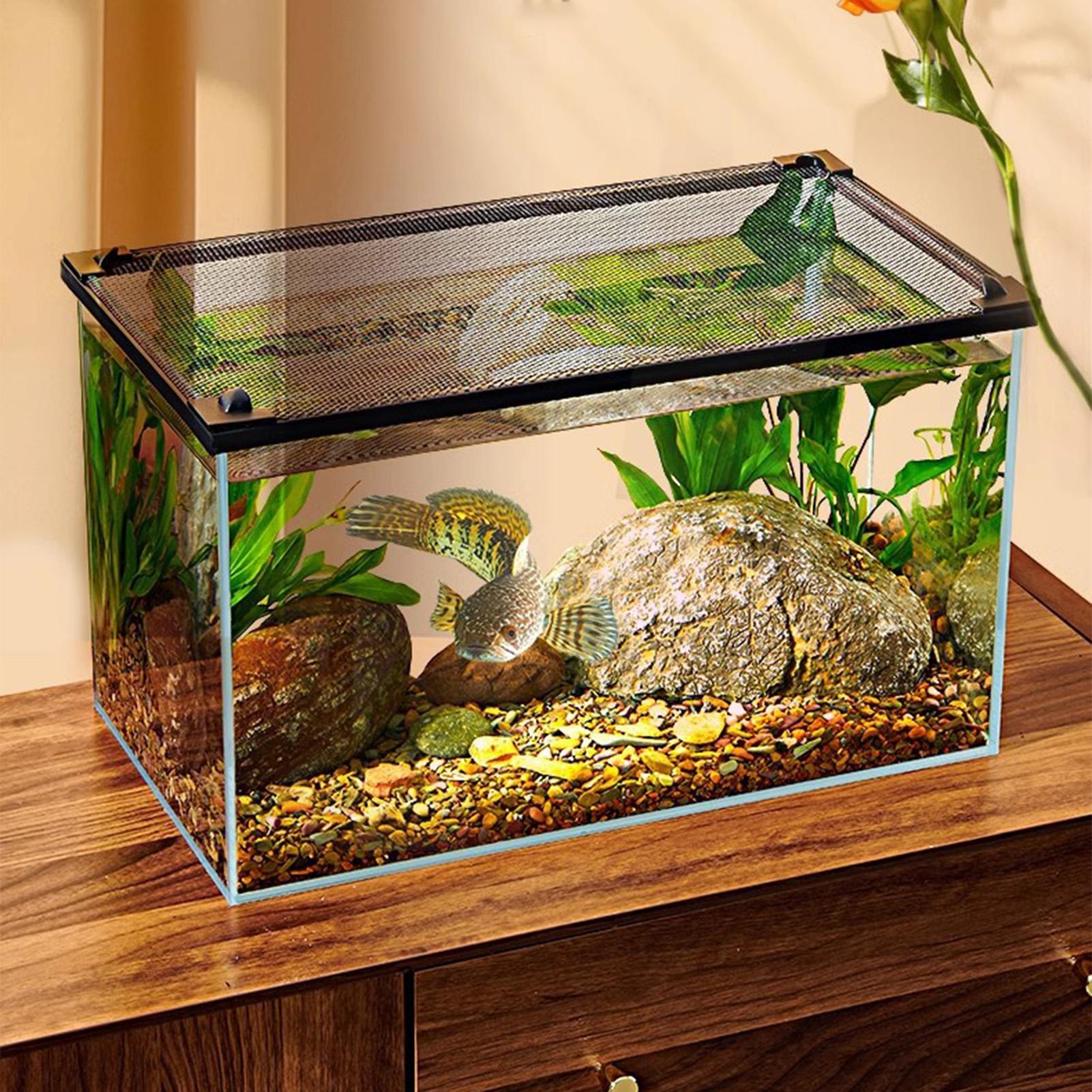 Aquarium Fish Jump Guard - Coperchio Magnetico Anti-Salto per Acquario, Rete