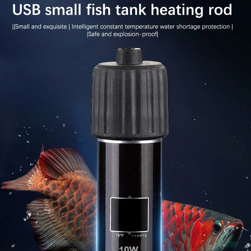 Aquarium Heater Submersible - Mini termoriscaldatore USB per acquario, 26
