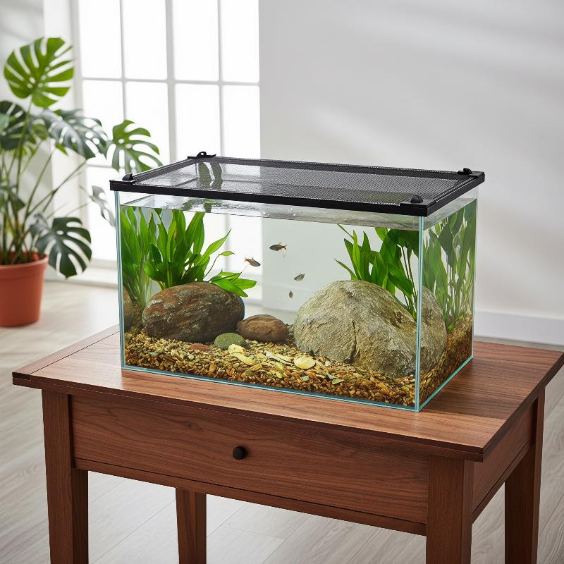 Aquarium Fish Jump Guard - Copertura Magnetica Anti-Salto per Acquario, Installazione