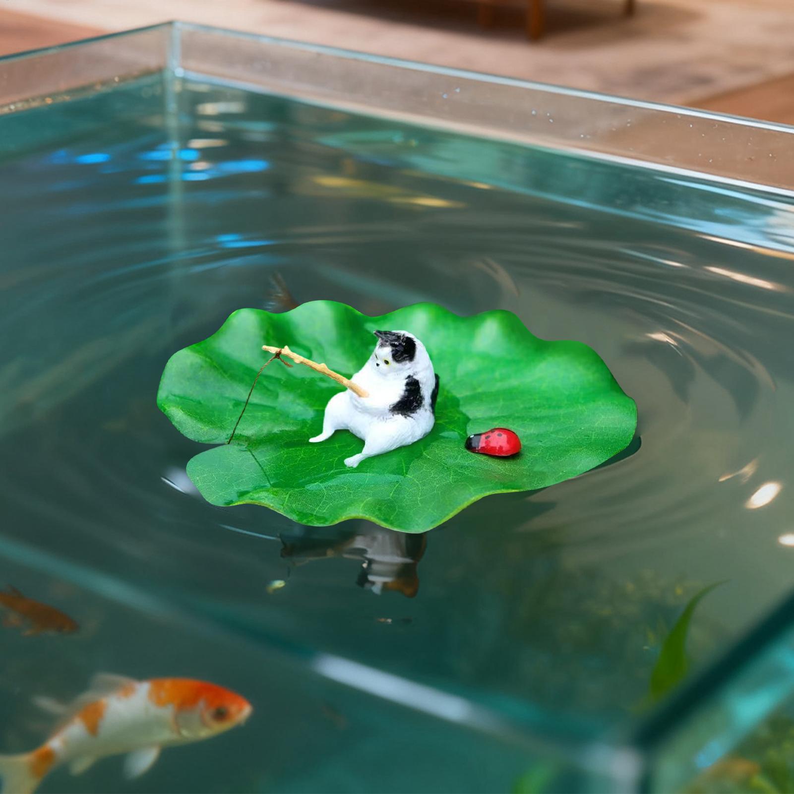 Fish Toys For Aquarium - Decorazione per Acquario: Gatto Galleggiante che