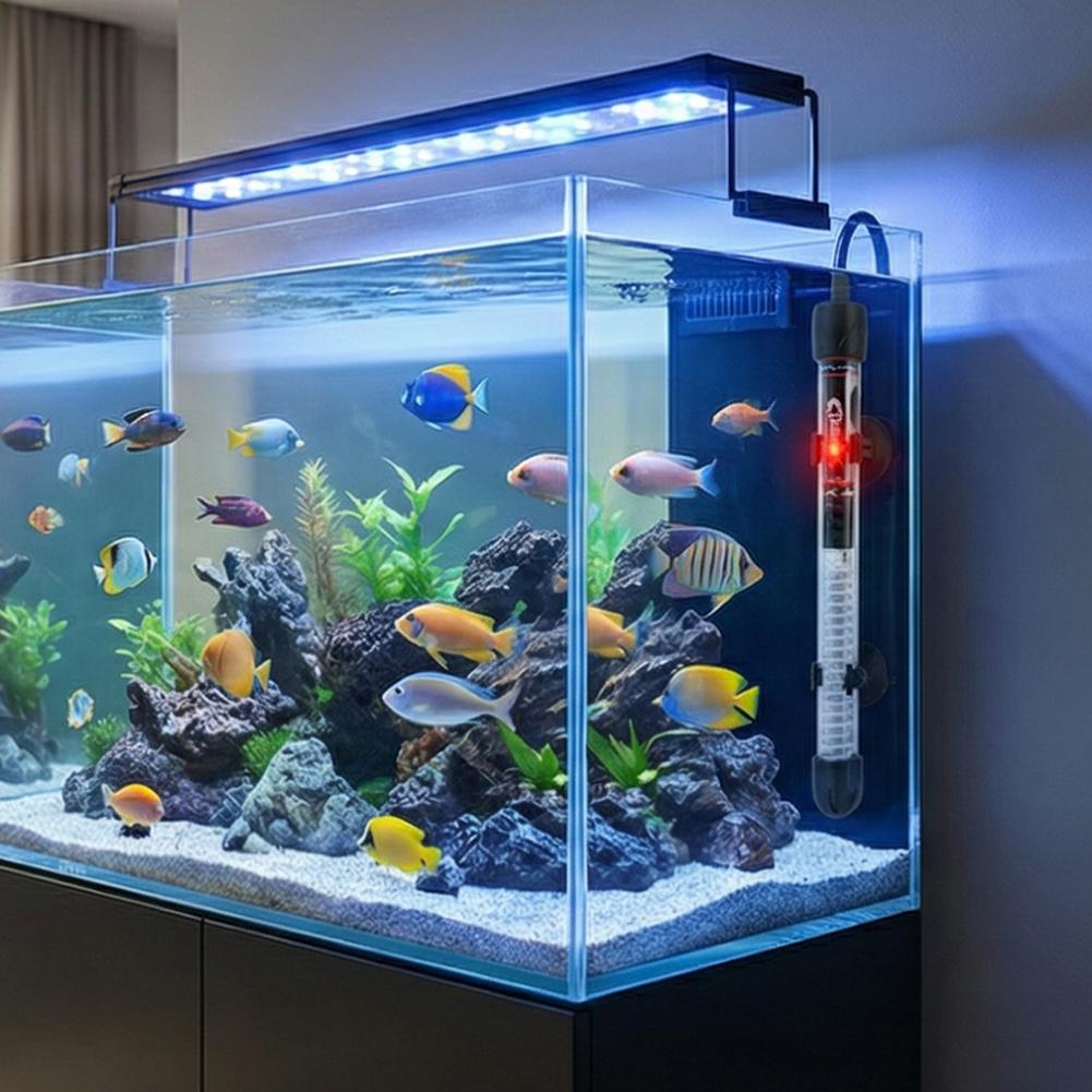 Aquarium Heater Submersible - Riscaldatore per Acquario Regolabile 25W-100W, Termostato