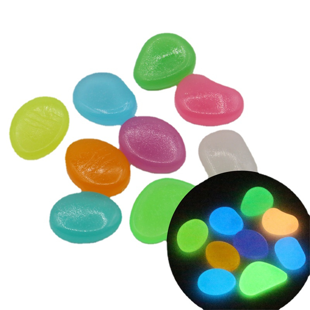 Aquarium Fish Bowl - 50 pezzi di pietra luminosa fluorescente