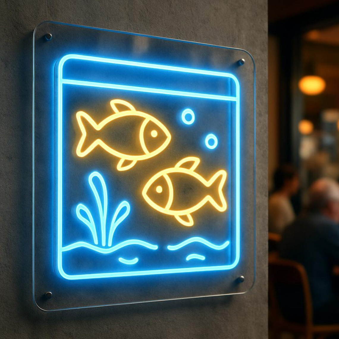Acquario Insegna al neon Pesce - Aquarium Fish Restaurant recensione e prezzo