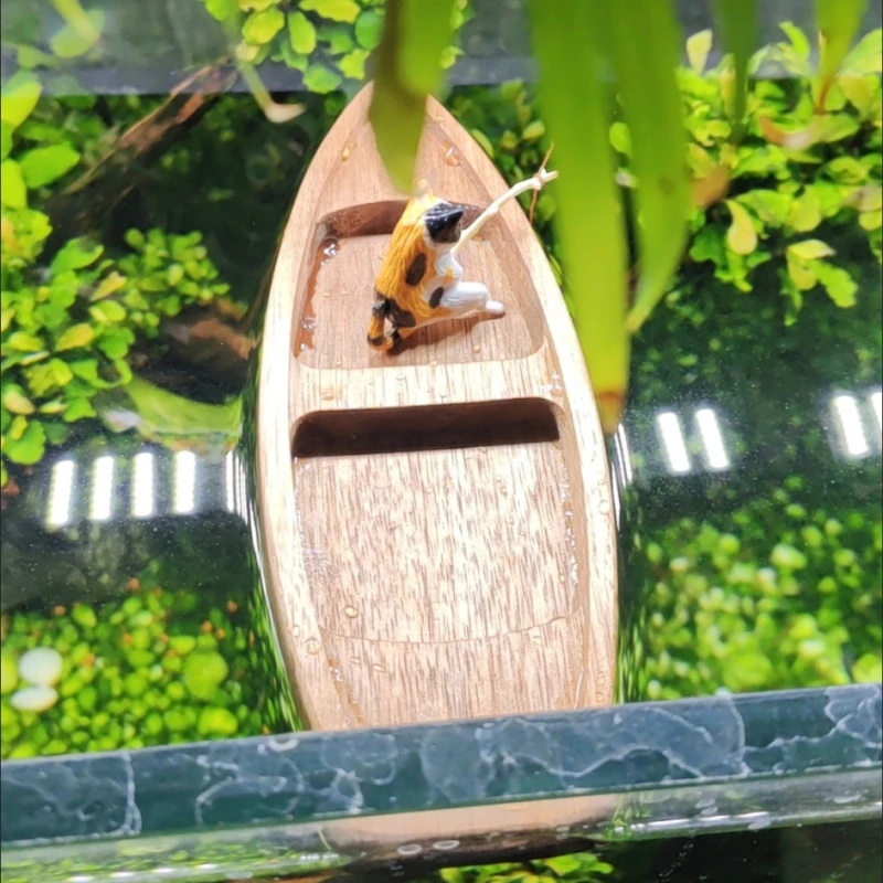 Barca in legno fatta a mano Mi - Fish Toys For Aquarium recensione e prezzo