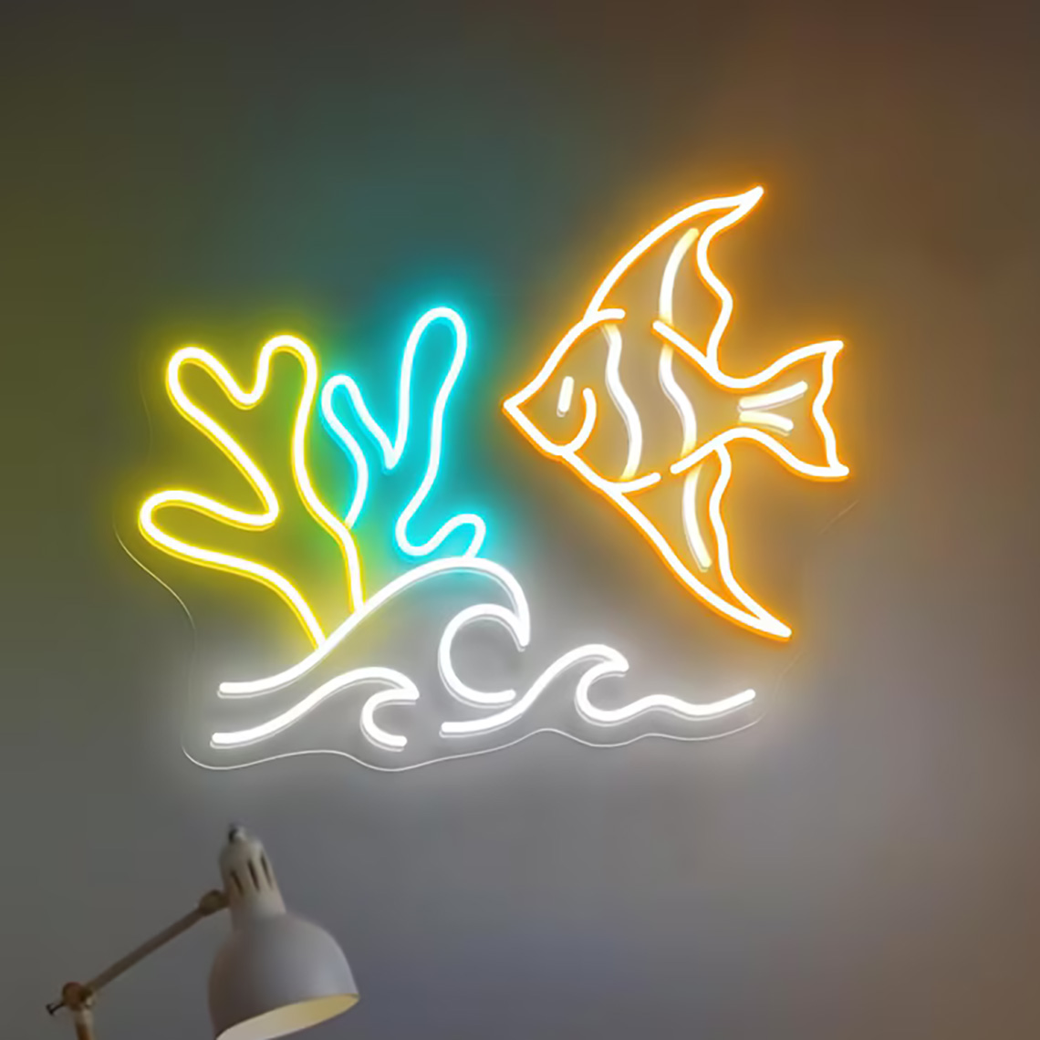 Insegna al Neon a Forma di Pes - Aquarium Fish Restaurant recensione e prezzo